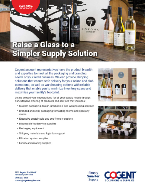 Beer, Wine, & Beverage Insert Sheet